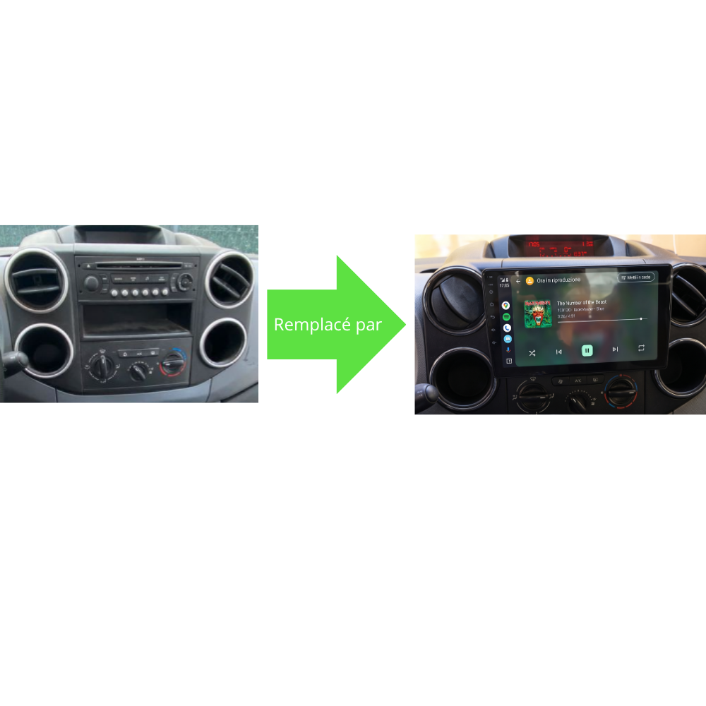 Écran Tactile Citroen Berlingo Multispace (2008-2018) - Autoradio GPS Android Auto Apple CarPlay