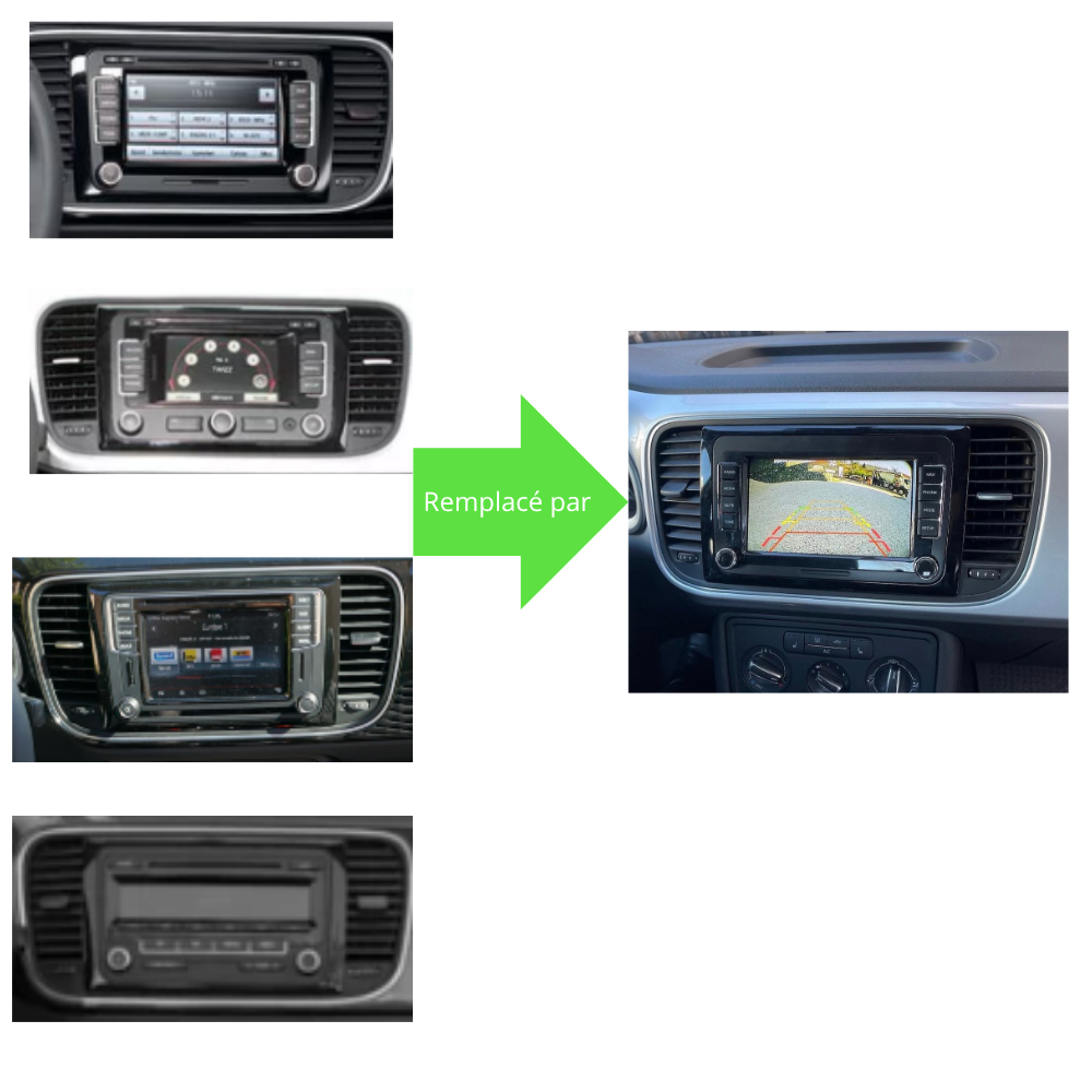 Écran Tactile Volkswagen New Beetle (2010-2020) - Autoradio GPS Android Auto et Apple CarPlay