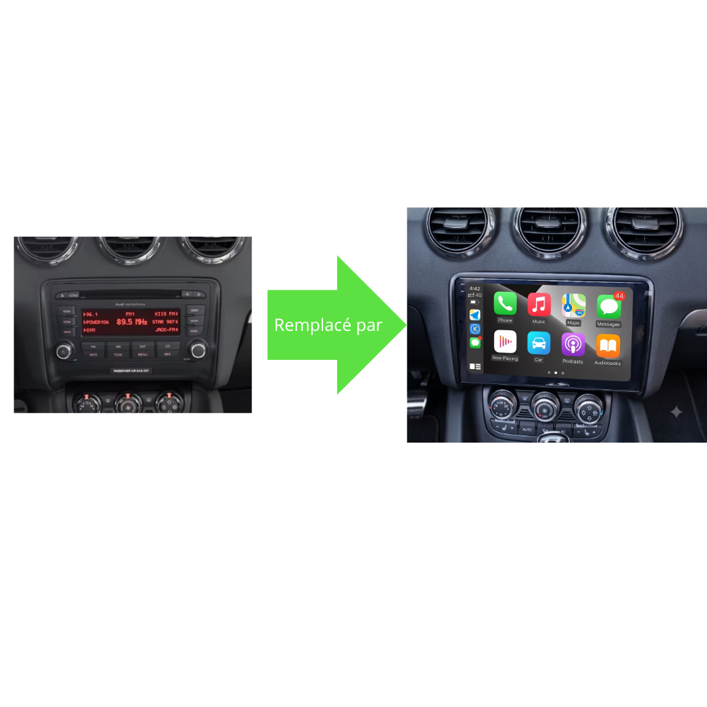 Écran Tactile Audi TT MK2  (2006-2014) : Autoradio GPS, Android Auto et Apple CarPlay