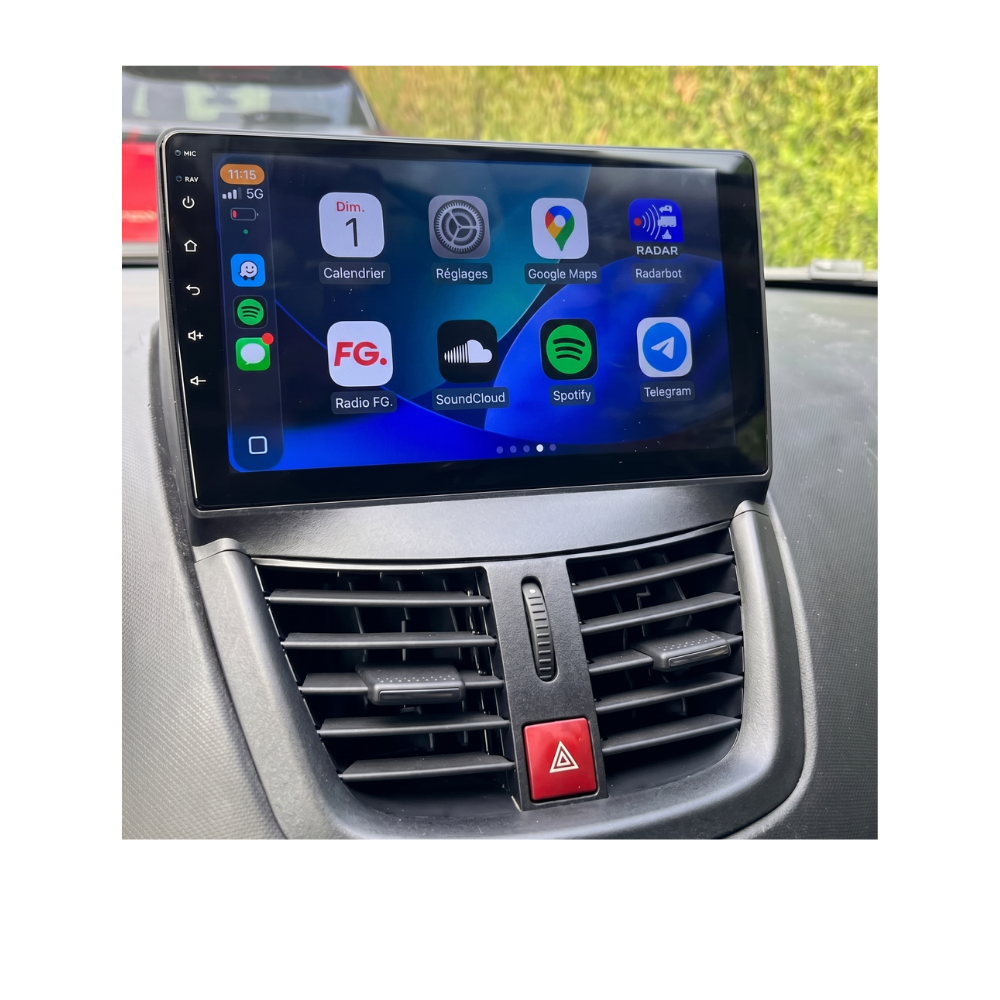 Écran Tactile Peugeot 207 (2006-2015) - Autoradio GPS Android Auto Apple CarPlay
