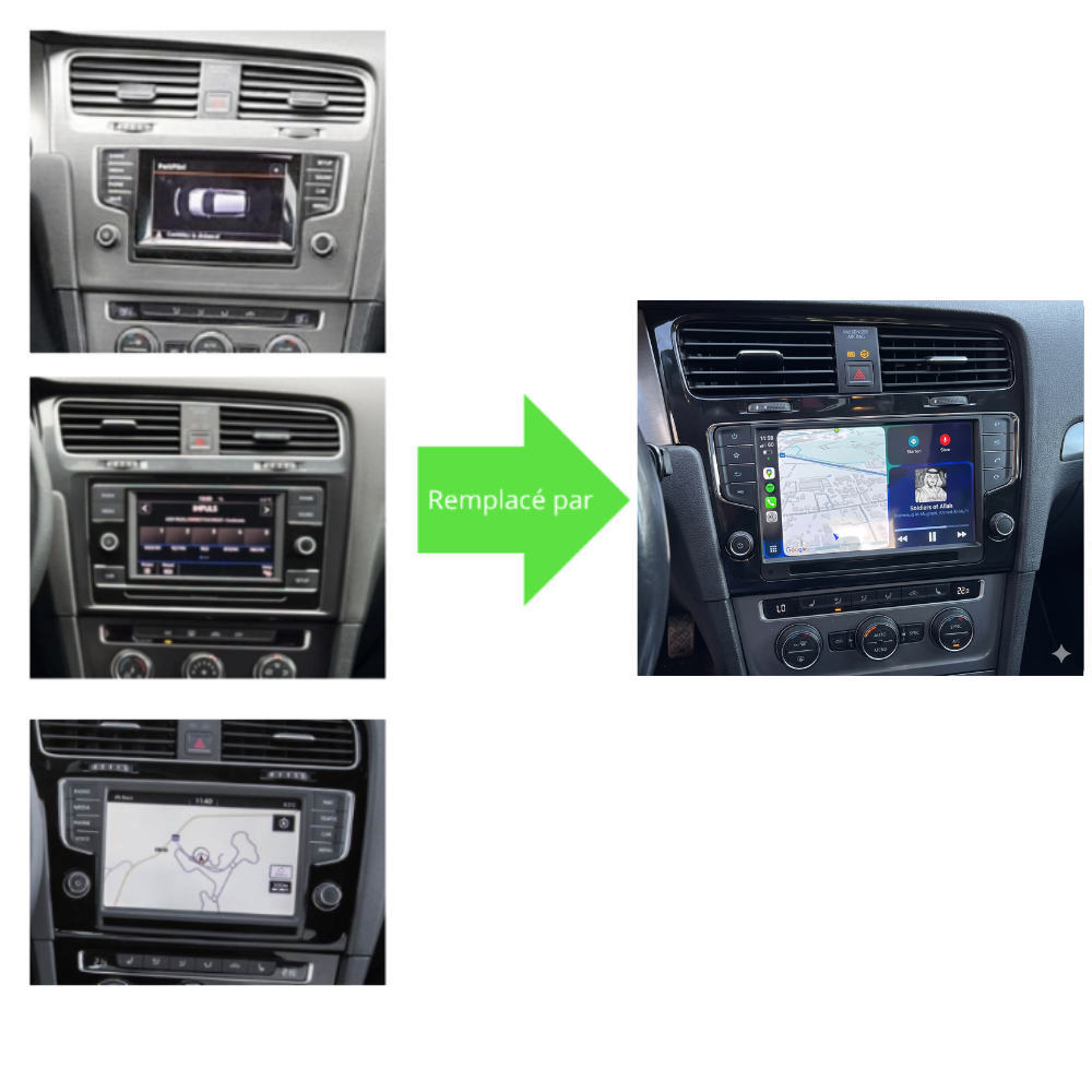 Ecran Tactile Volkswagen Golf 7 (2013-2020) - Autoradio GPS Android Auto Apple CarPlay