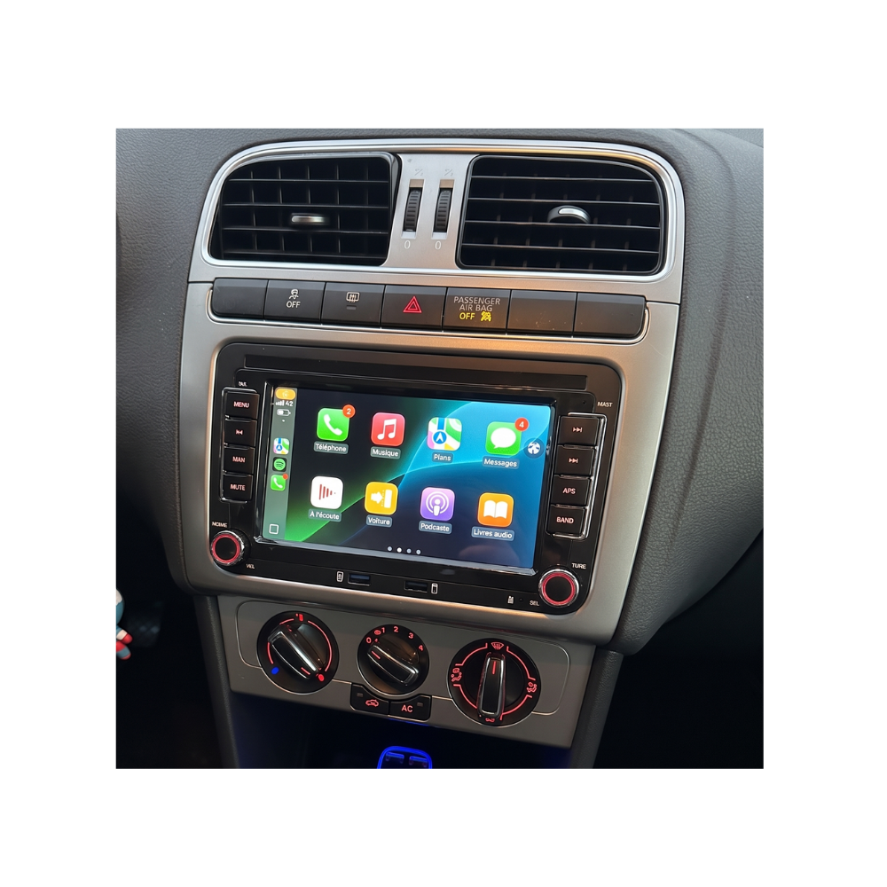 Écran Tactile Volkswagen Polo 5 phase 2 (2014-2017) - Autoradio GPS Android Auto et Apple CarPlay