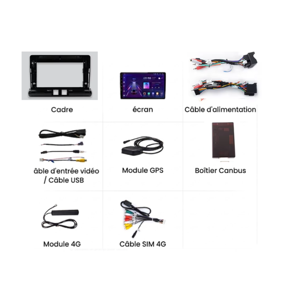 Écran Tactile Citroen C3 (2016-2024) - Autoradio GPS Android Auto Apple CarPlay