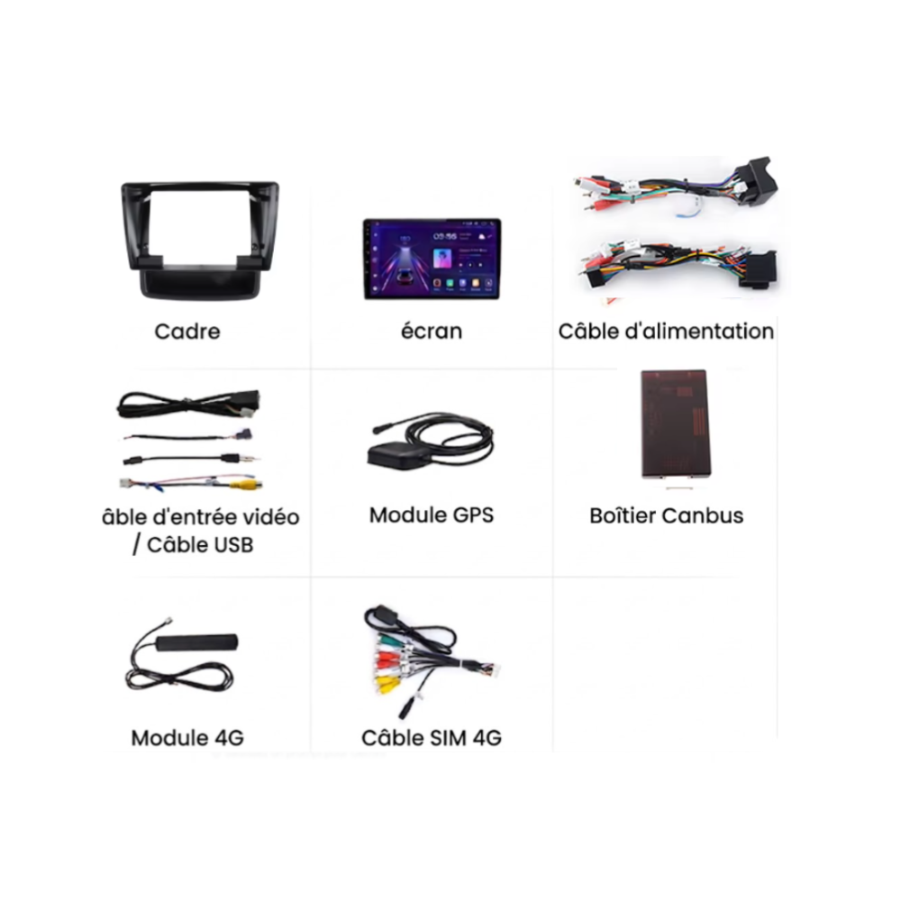 Écran Tactile Citroen Berlingo (2018-2025) - Autoradio GPS Android Auto Apple CarPlay