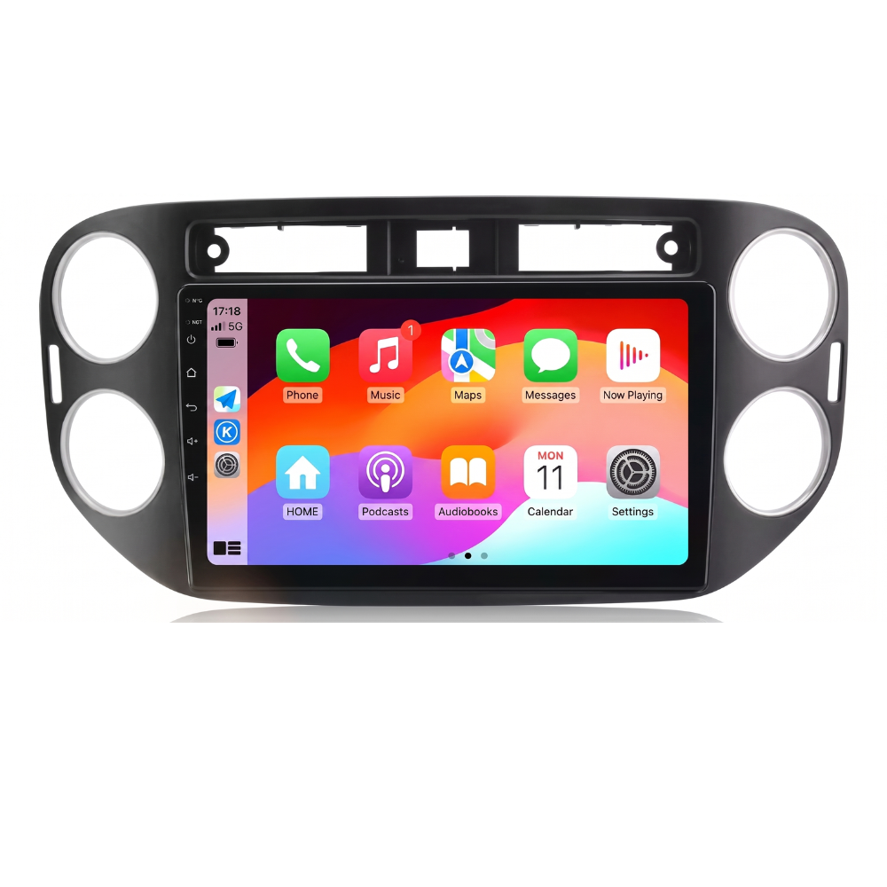 Full Tactile Volkswagen Tiguan phase 1 (2007-2014) - Autoradio GPS 9 pouces Android Auto Apple CarPlay