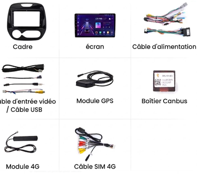 Écran Tactile Renault Captur (2013-2019) - Autoradio GPS Android Auto et Apple CarPlay