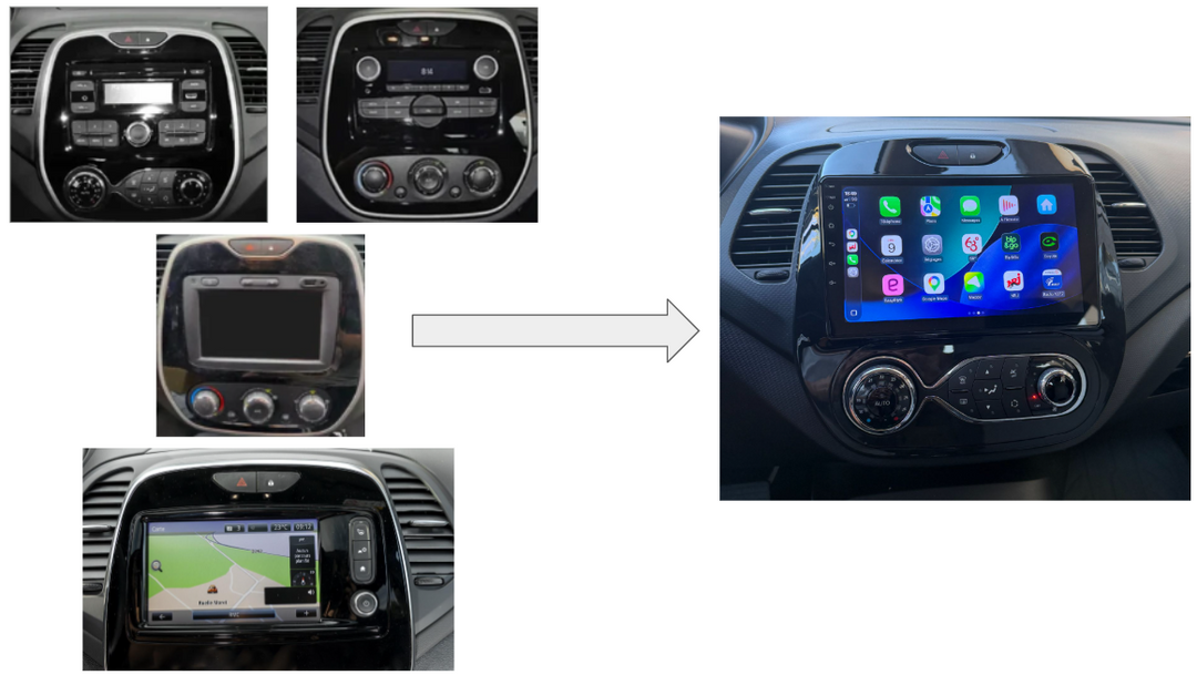 Écran Tactile Renault Captur (2013-2019) - Autoradio GPS Android Auto et Apple CarPlay