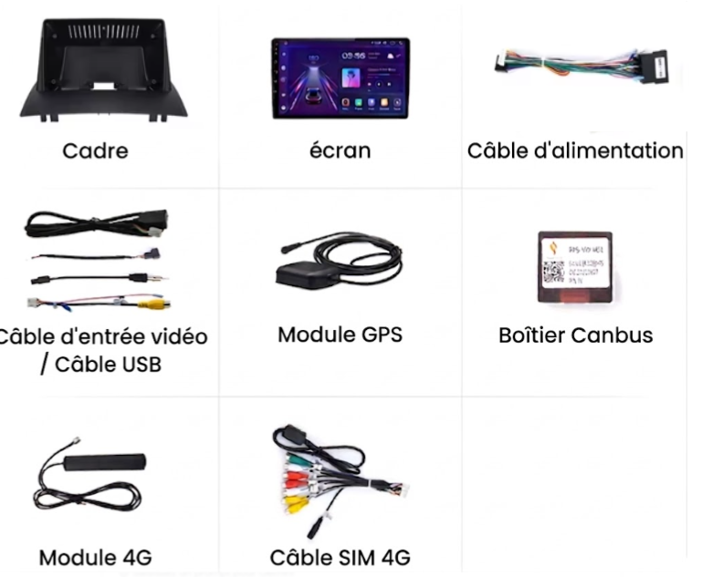 Écran Tactile Renault Mégane 2 (2002-2009) - Autoradio GPS Android Auto et Apple CarPlay